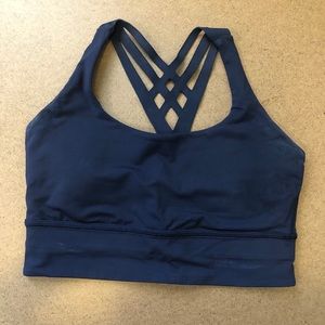 Lululemon Mind Over Miles Bra Midnight Navy